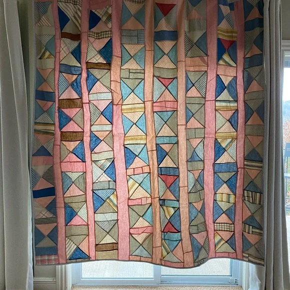 Colorful Vintage Patchwork Quilt - Picture 1 of 13